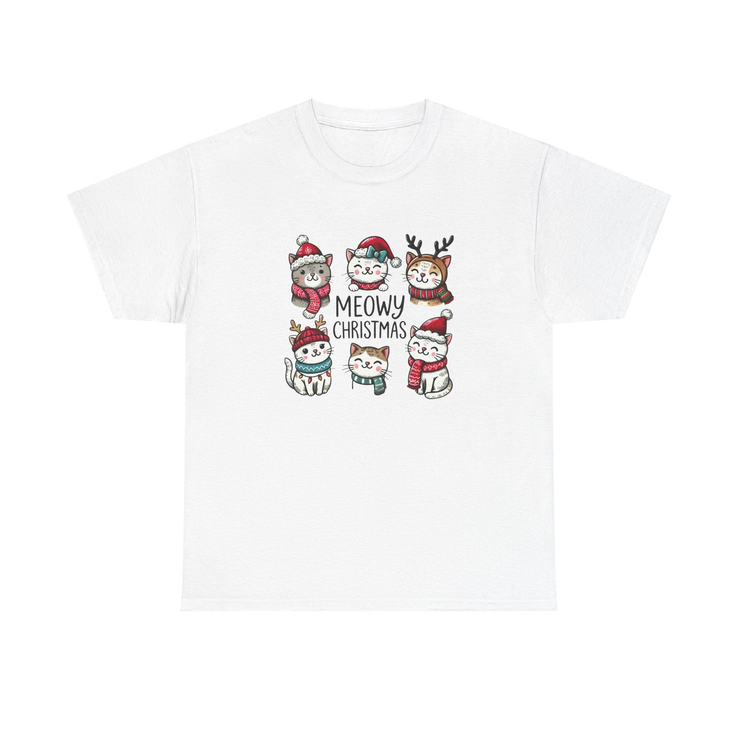 Meowy Christmas Unisex T-shirt - sizes S - 5X