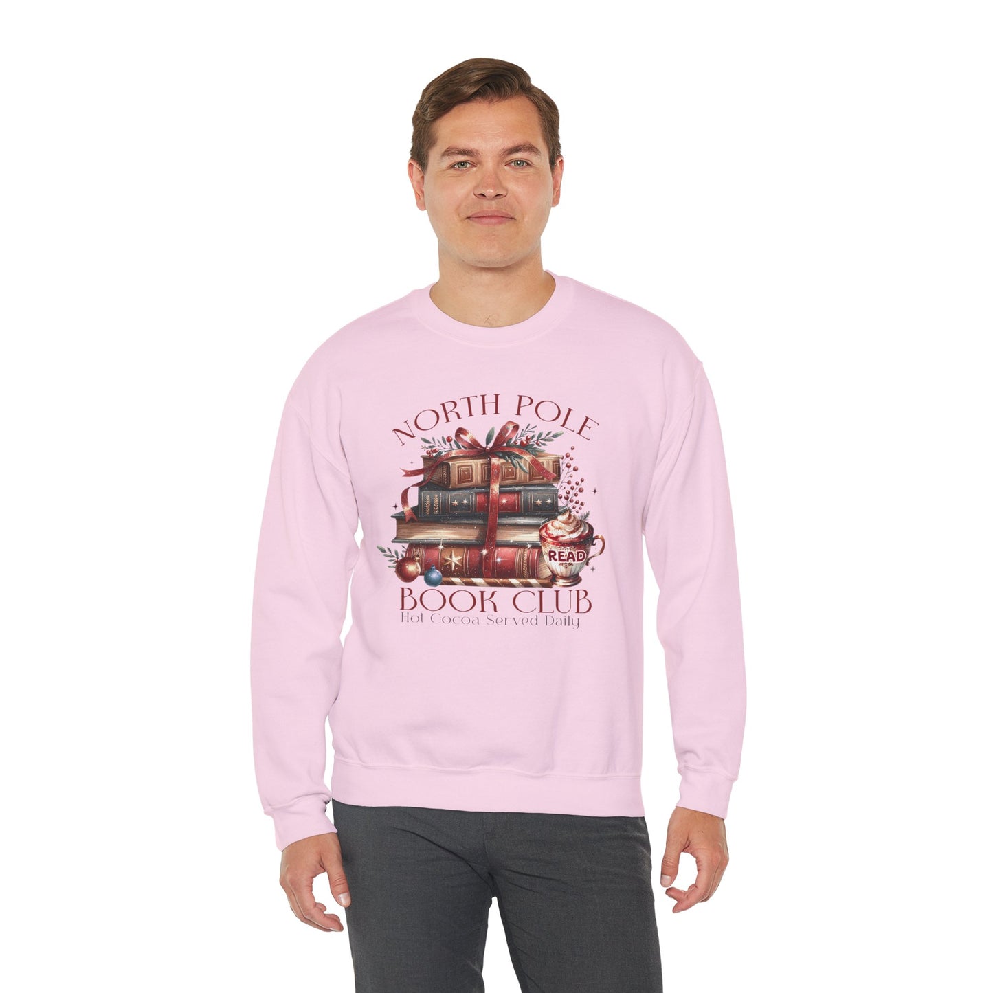 North Pole Book Club Unisex Heavy Blend™ Crewneck Sweatshirt - sizes S - 3X