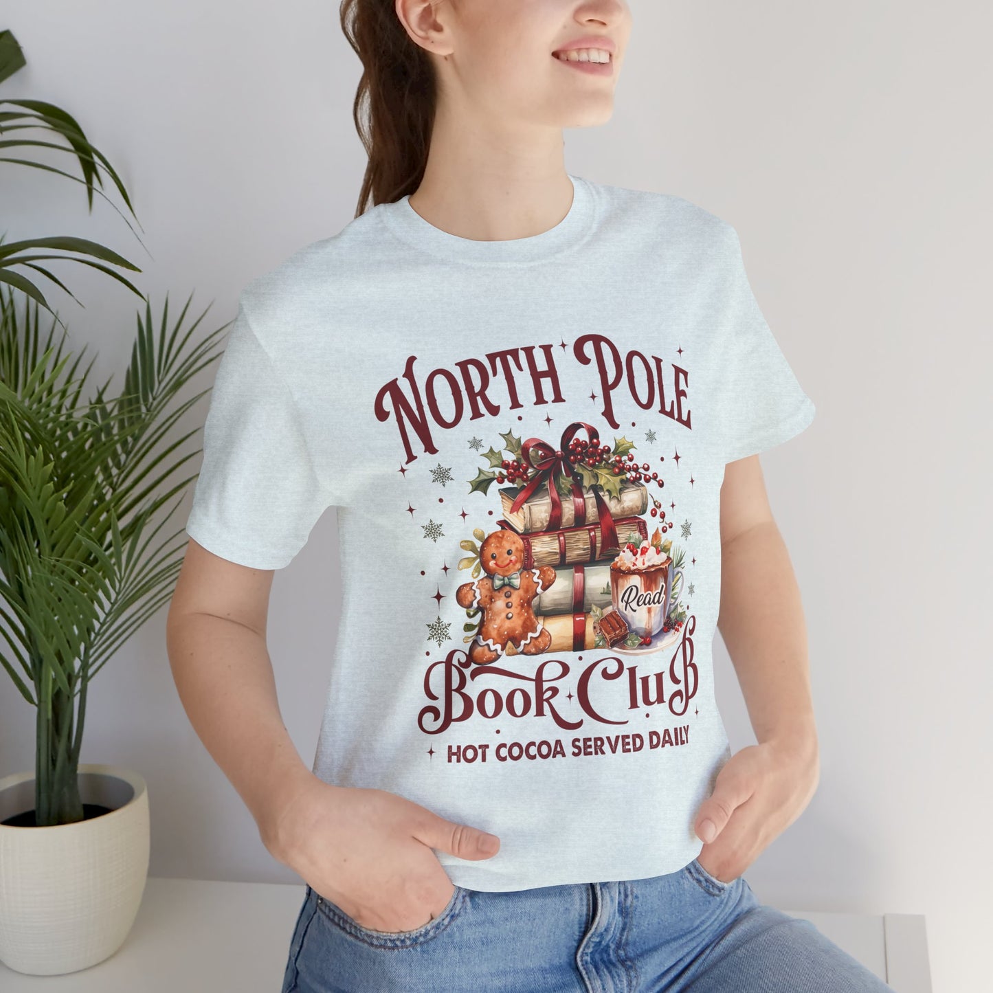 North Pole Book Club Unisex Jersey Short Sleeve Tee - sizes S - 3X