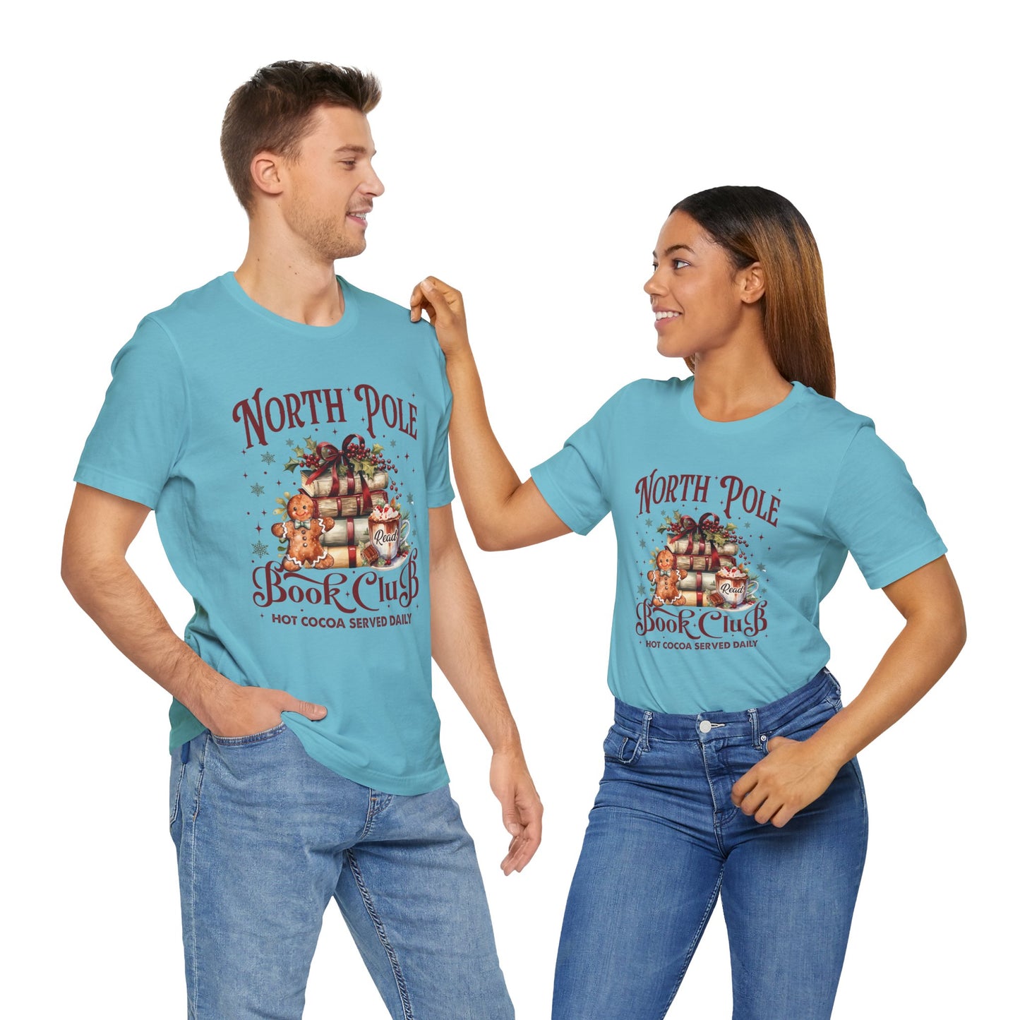 North Pole Book Club Unisex Jersey Short Sleeve Tee - sizes S - 3X