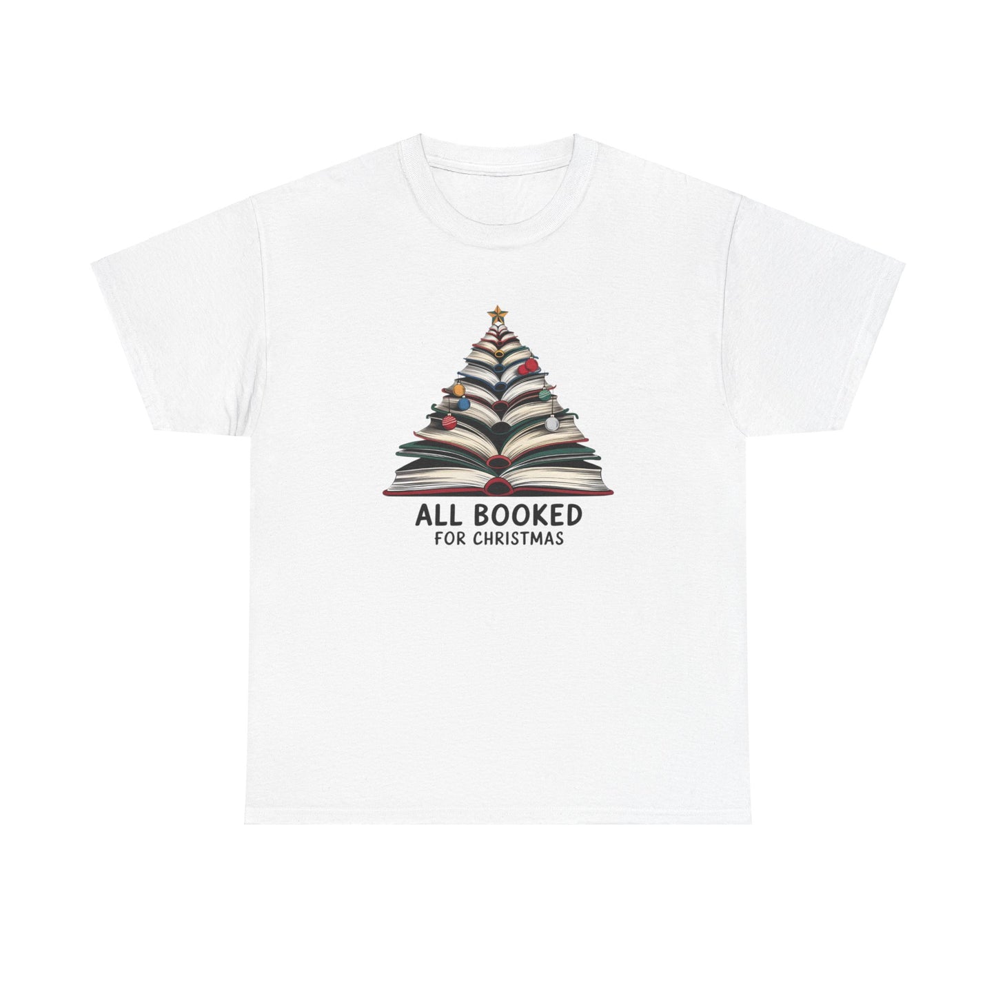 All Booked for Christmas Unisex Heavy Cotton T-shirt - sizes S - 5X