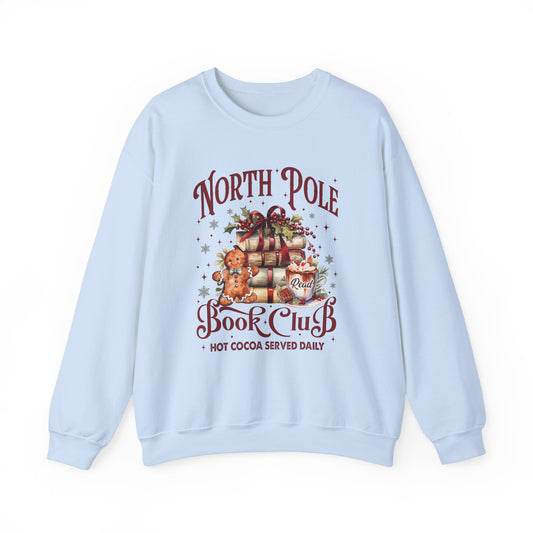 North Pole Book Club Unisex Heavy Blend™ Crewneck Sweatshirt - size S - 3X