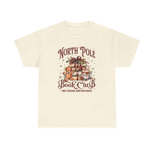 North Pole Book Club Unisex Heavy Cotton Tee - sizes S - 3X