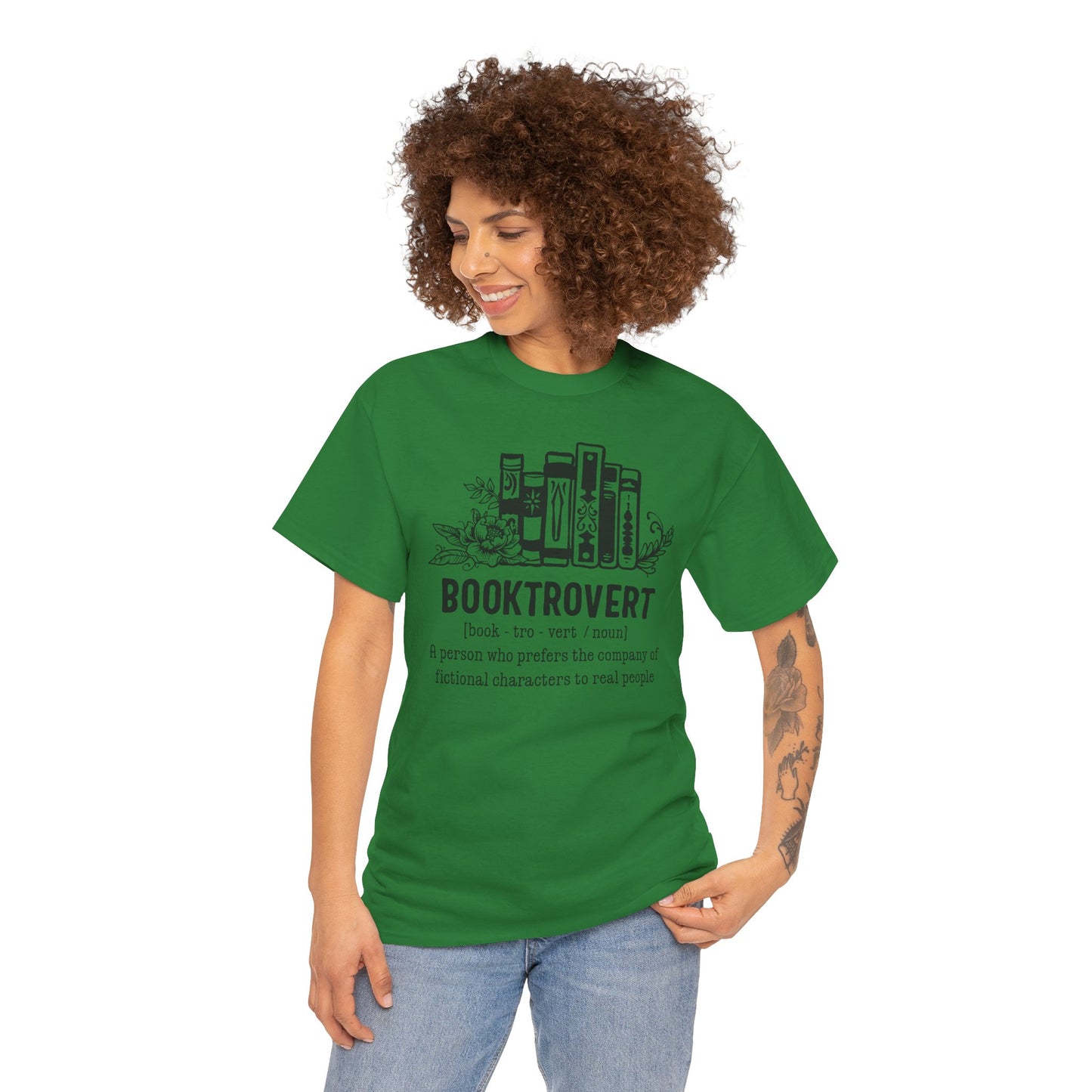 Booktrovert Definition Unisex Heavy Cotton Tee