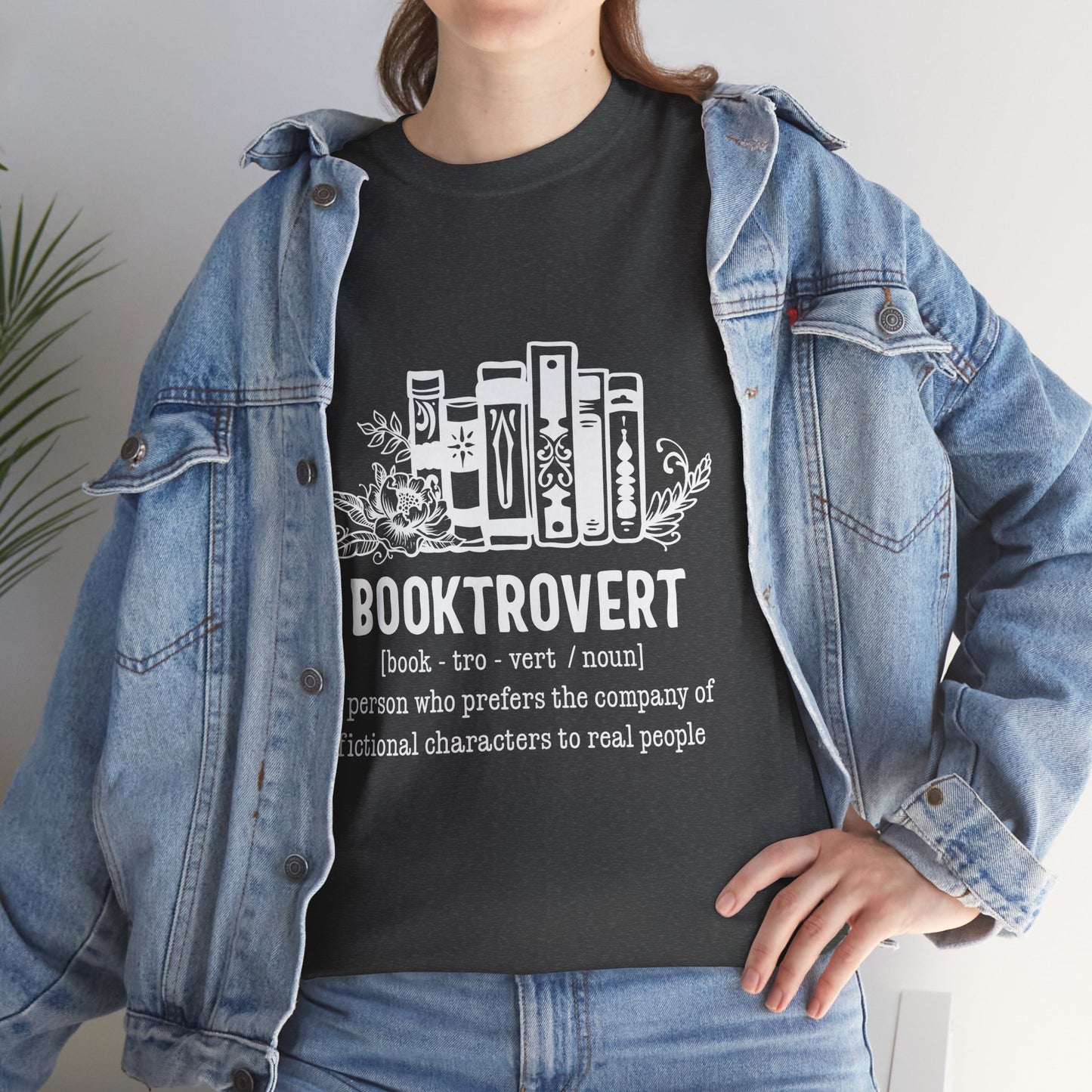 Booktrovert Definition Unisex Heavy Cotton Tee