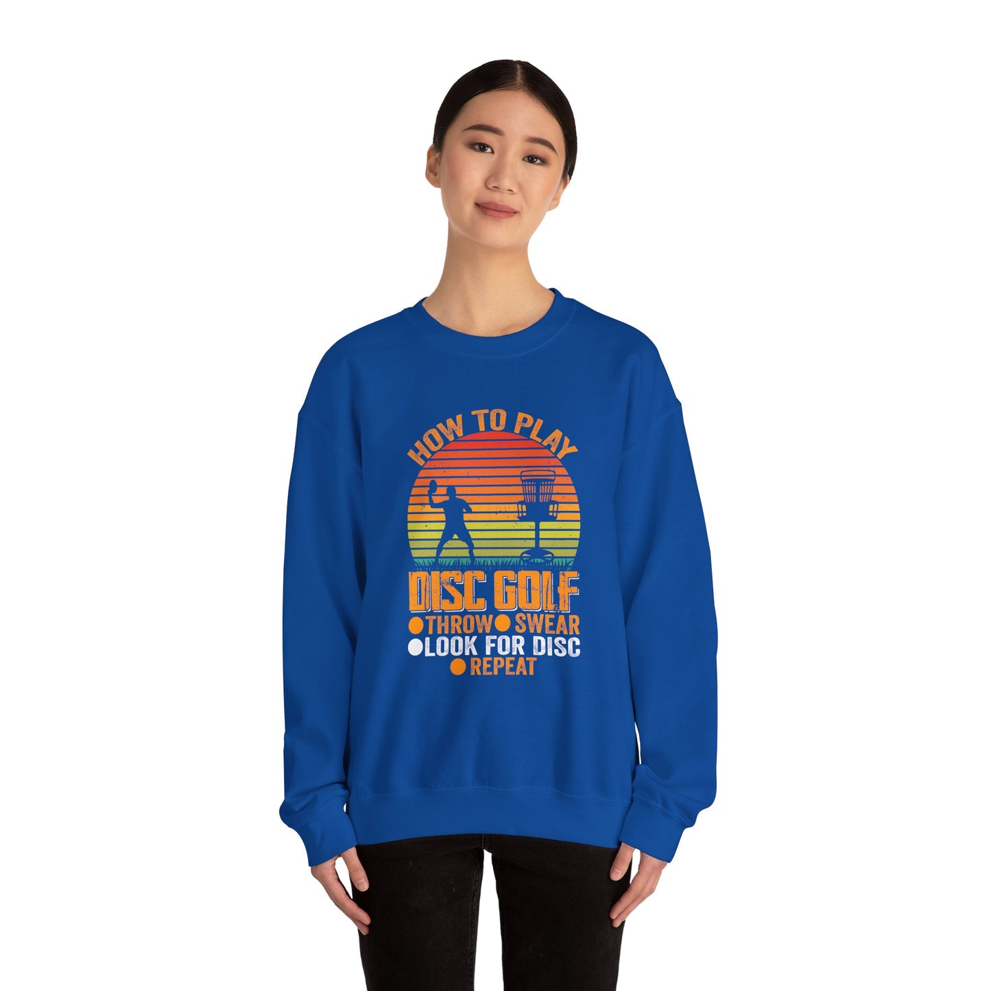 How to Disc Golf Unisex Heavy Blend™ Crewneck Sweatshirt - size S - 5X