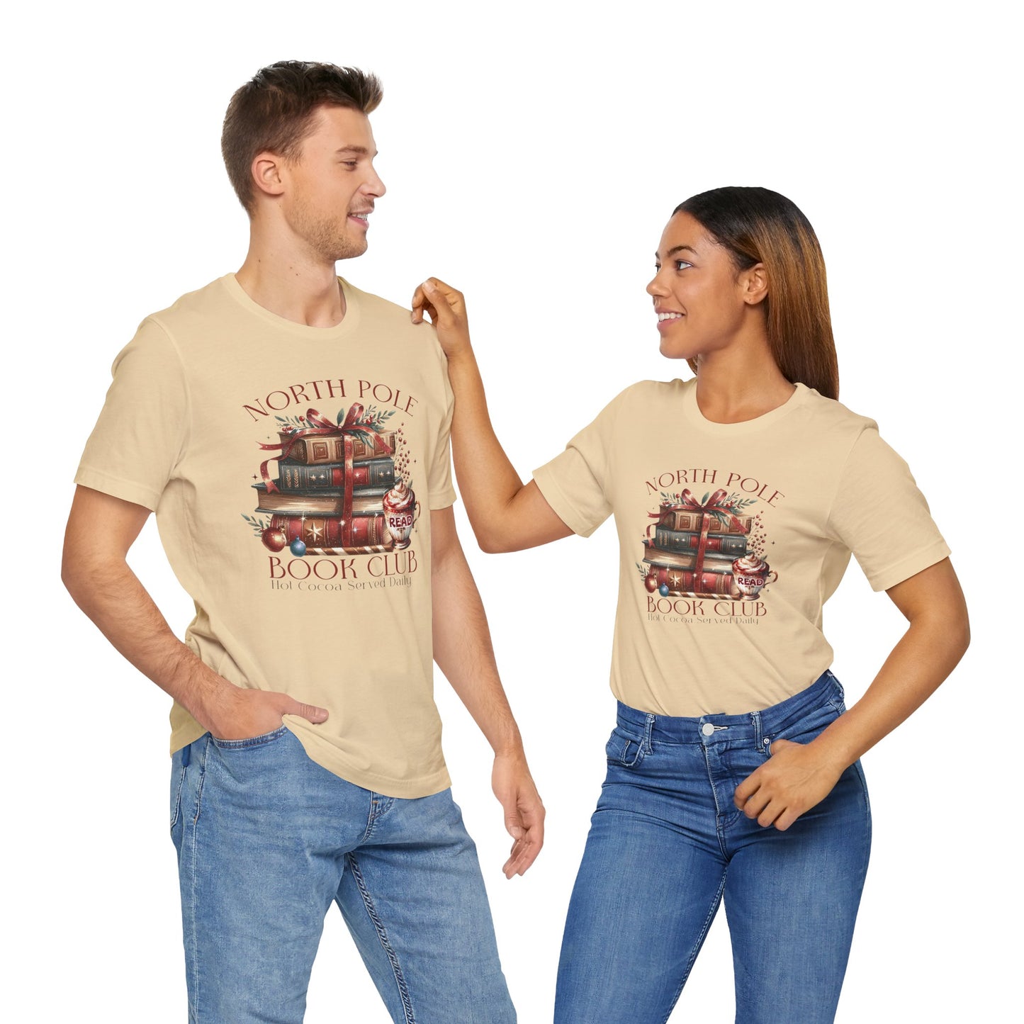 North Pole Book Club Unisex Jersey T-shirt - sizes S - 3X