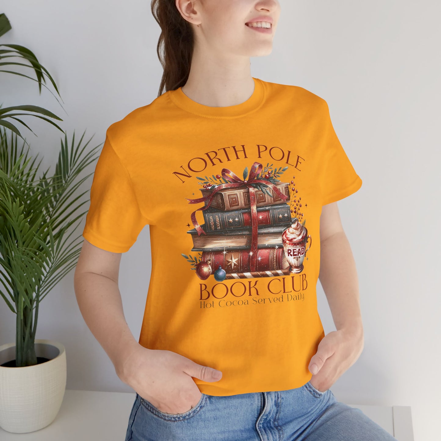 North Pole Book Club Unisex Jersey T-shirt - sizes S - 3X