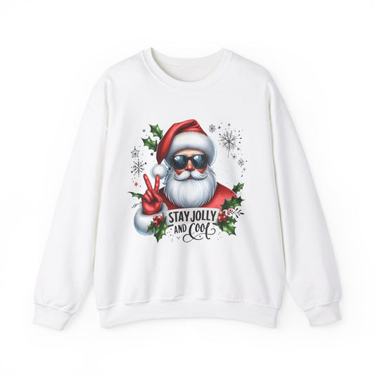 Funny Santa Christmas Unisex Heavy blend Crew Neck Sweatshirt