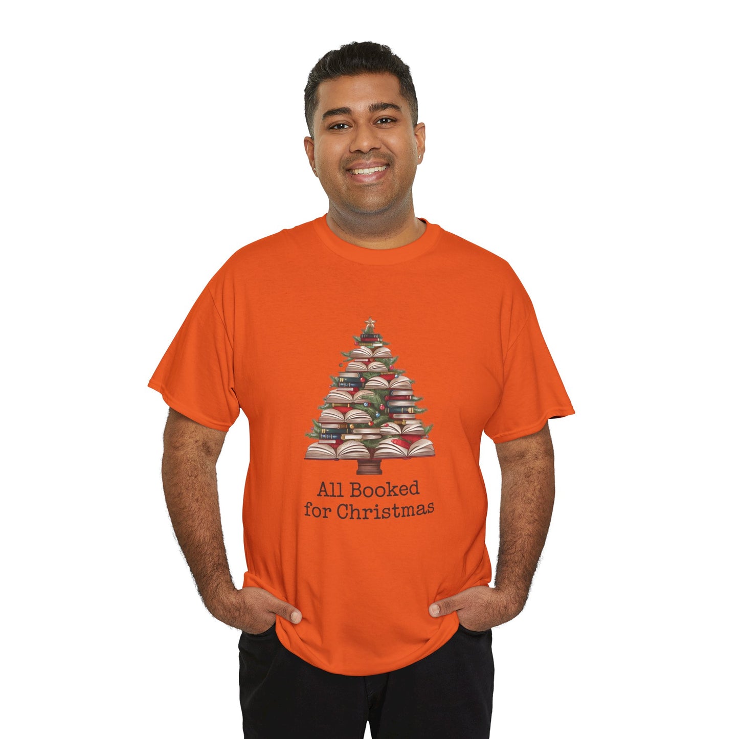 All Booked for Christmas, Book Christmas Tree T-shirt - sizes S - 5X