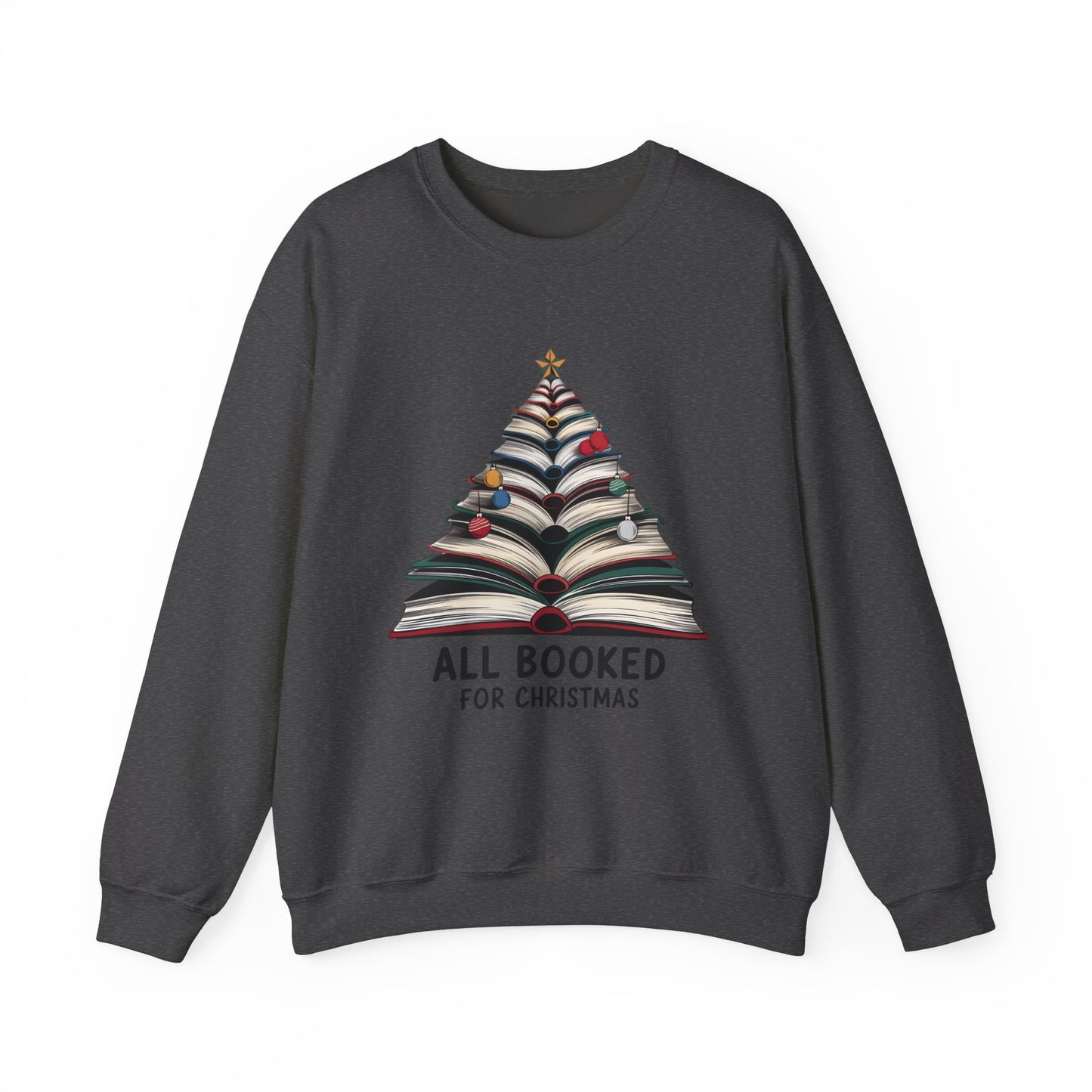 All Booked for Christmas Unisex Heavy Blend™ Crewneck Sweatshirt - sizes S - 5X