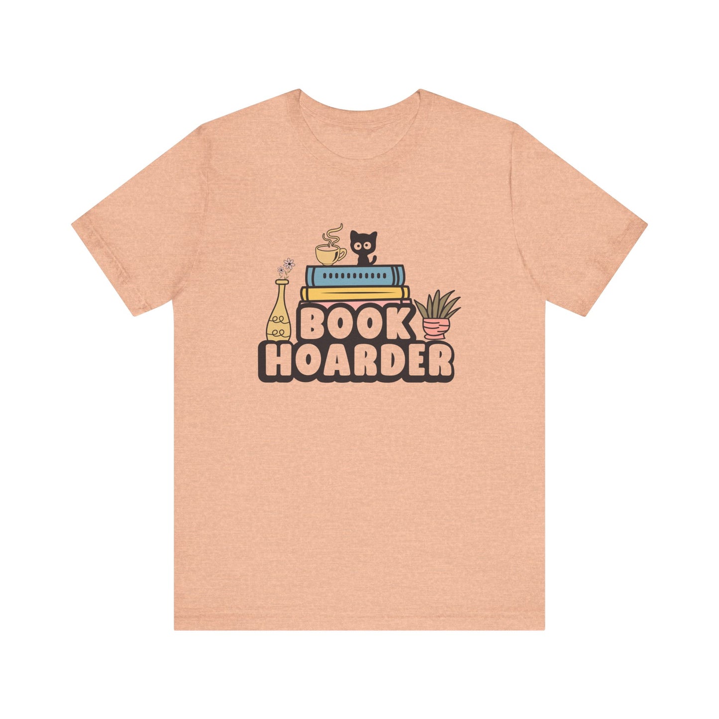 Book Hoarder Unisex Tee - Cat Lover Book Lover Funny Gift - sizes S - 3X