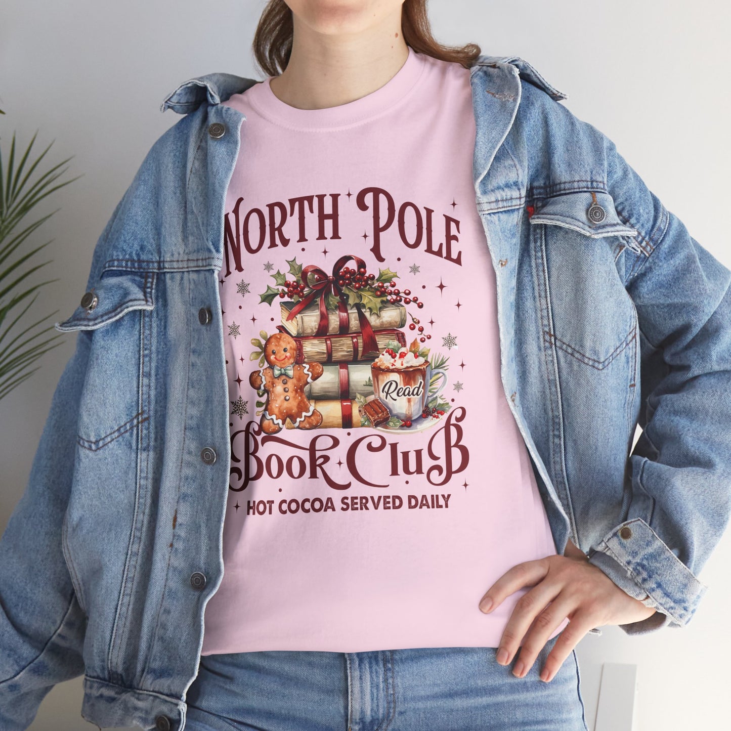 North Pole Book Club Unisex Heavy Cotton Tee - Sizes S - 5X