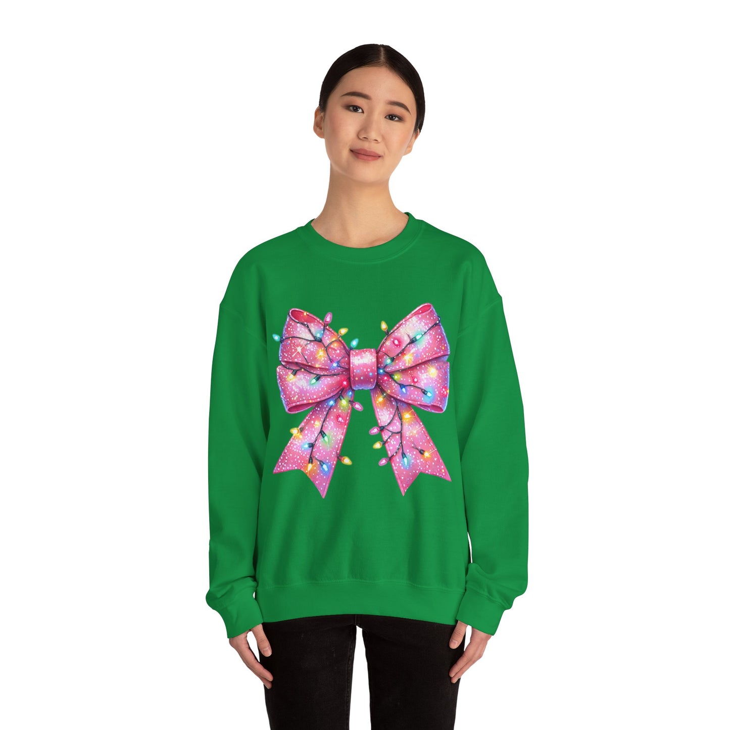 Christmas Bow Unisex Heavy Blend Crewneck Sweatshirt - sizes S - 5X