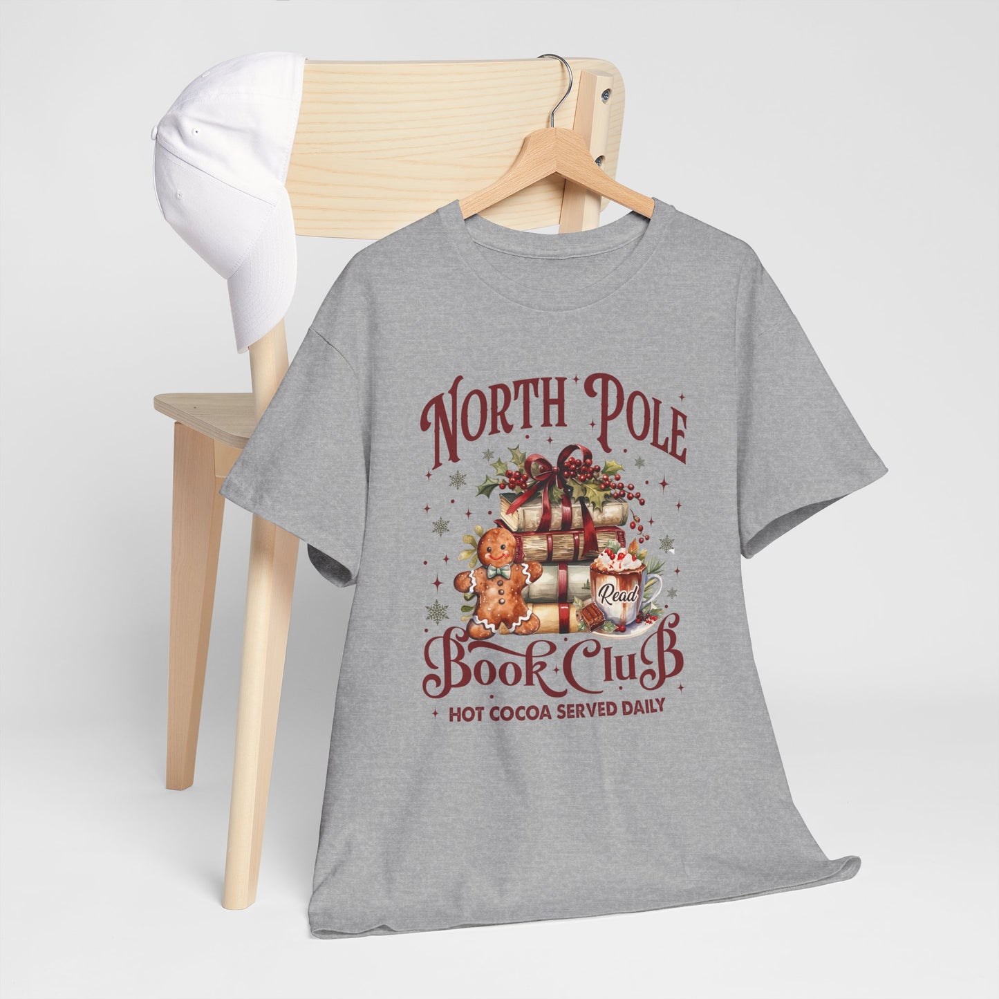 North Pole Book Club Unisex Heavy Cotton Tee - Sizes S - 5X