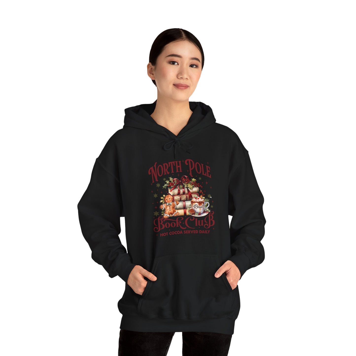 North Pole Book Club Unisex Heavy Blend™ Hooded Sweatshirt -sizes S - 3X