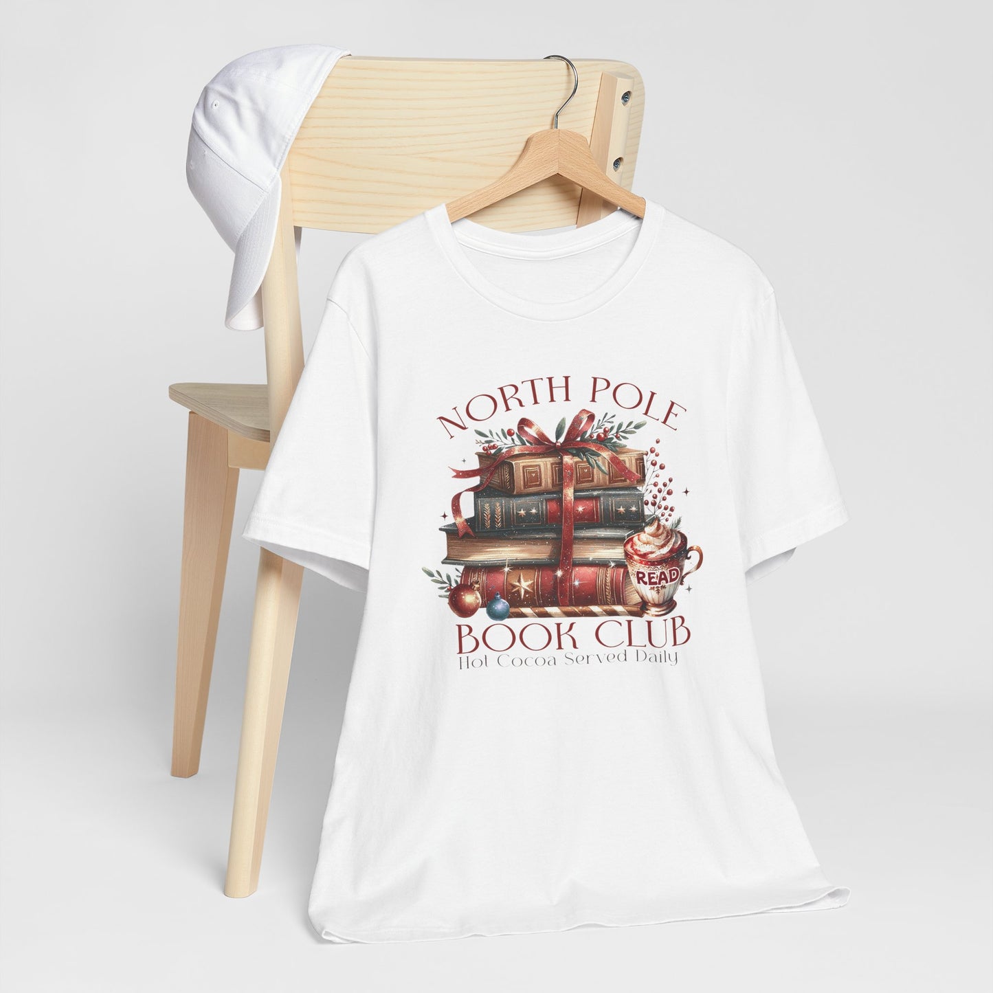 North Pole Book Club Unisex Jersey T-shirt - sizes S - 3X