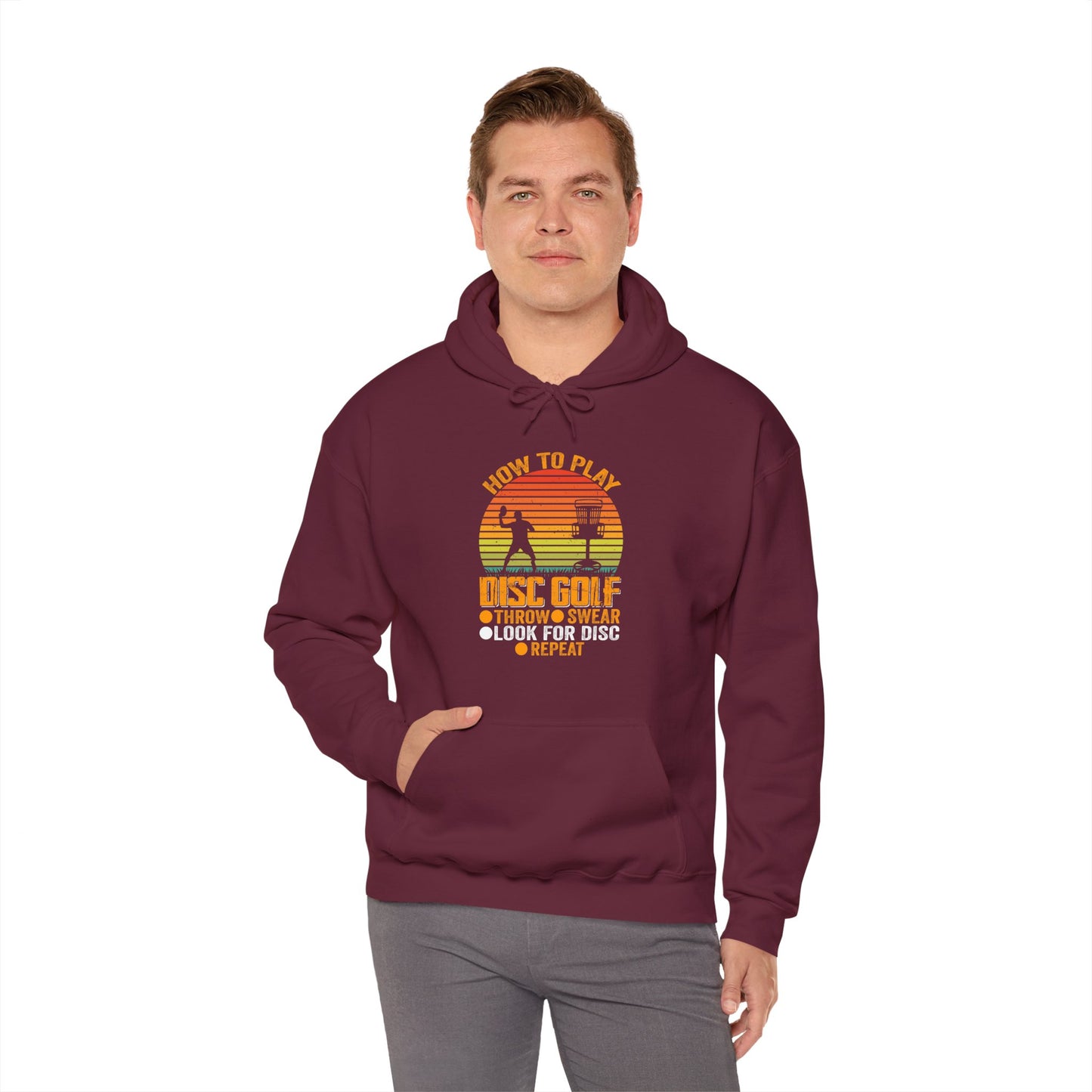 How to Disc Golf Unisex Heavy Blend™ Hooded Sweatshirt - S - 3X