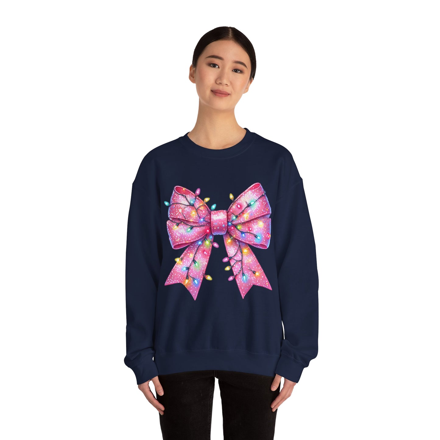 Christmas Bow Unisex Heavy Blend Crewneck Sweatshirt - sizes S - 5X